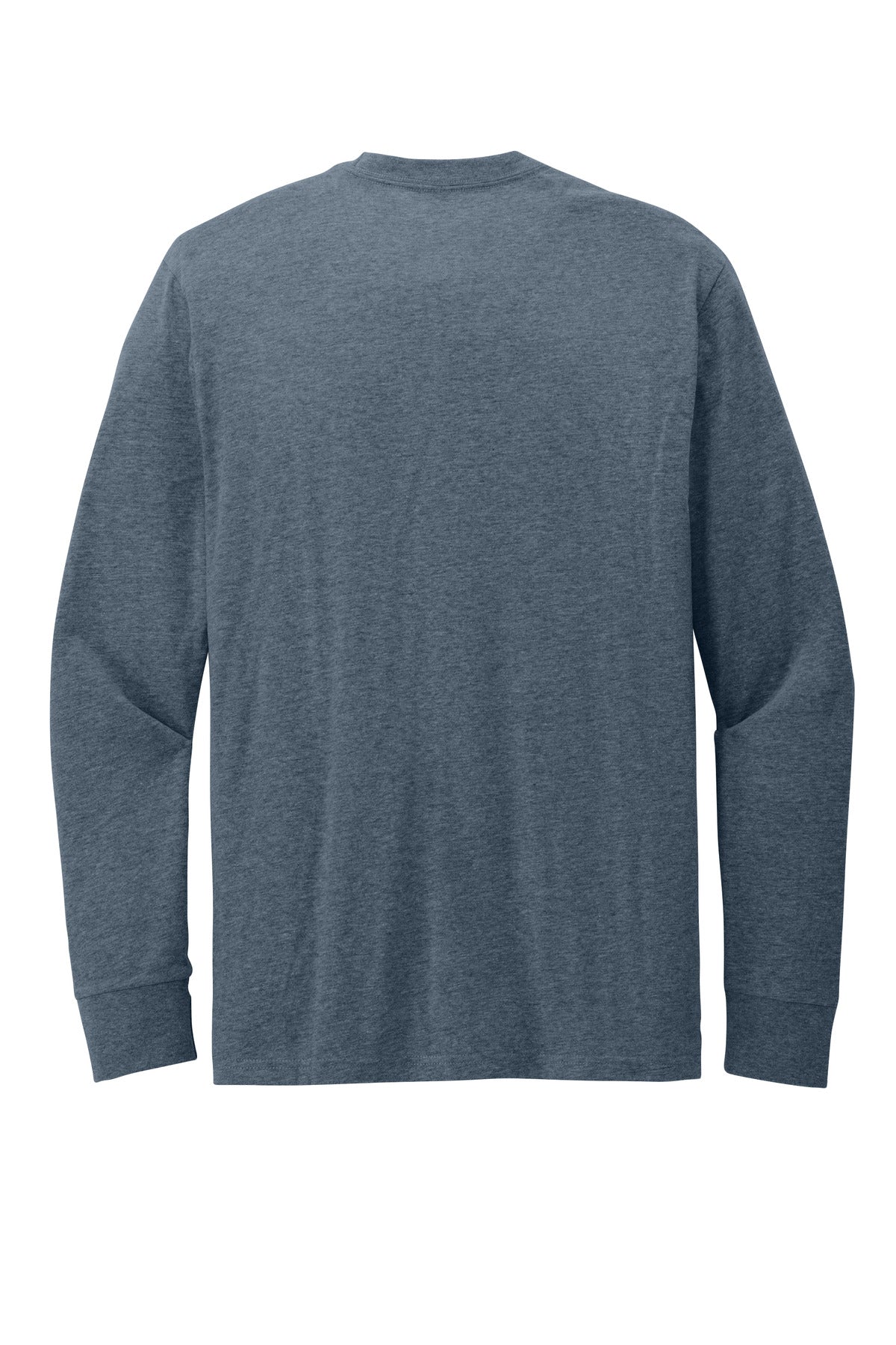 Custom Embroidered District T-Shirts  in Heathered Navy