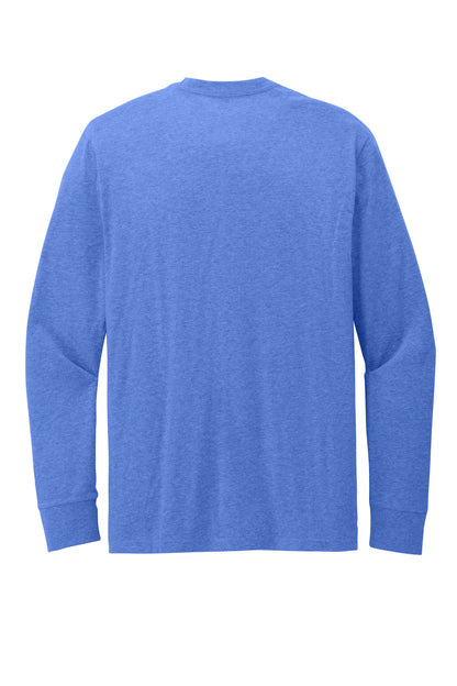 Custom Embroidered District T-Shirts  in Heathered Royal