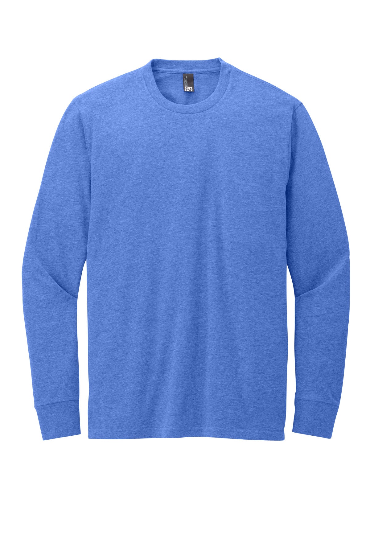 Custom Embroidered District T-Shirts  in Heathered Royal