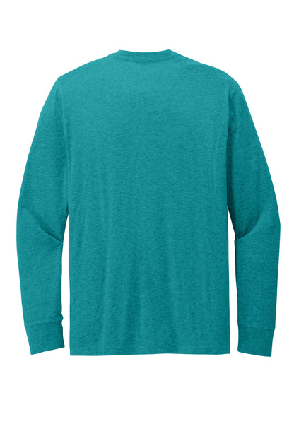Custom Embroidered District T-Shirts  in Heathered Teal