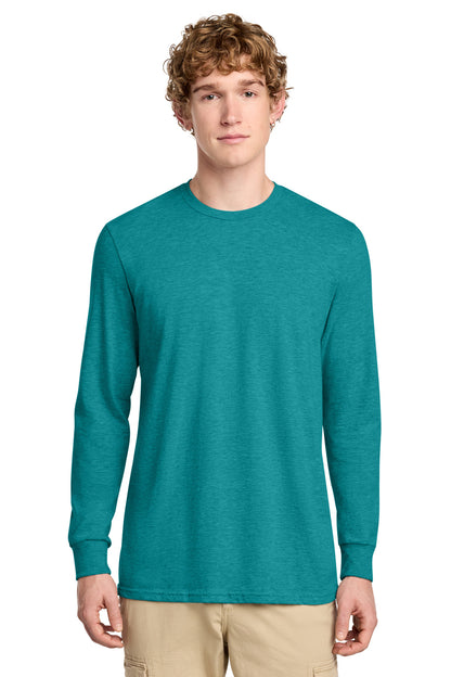 Custom Embroidered District T-Shirts  in Heathered Teal