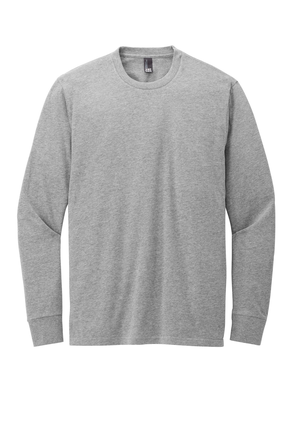 Custom Embroidered District T-Shirts  in Light Heather Grey