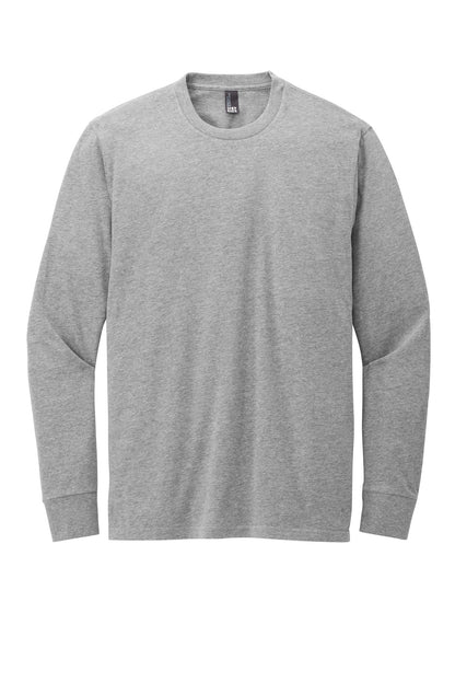 Custom Embroidered District T-Shirts  in Light Heather Grey