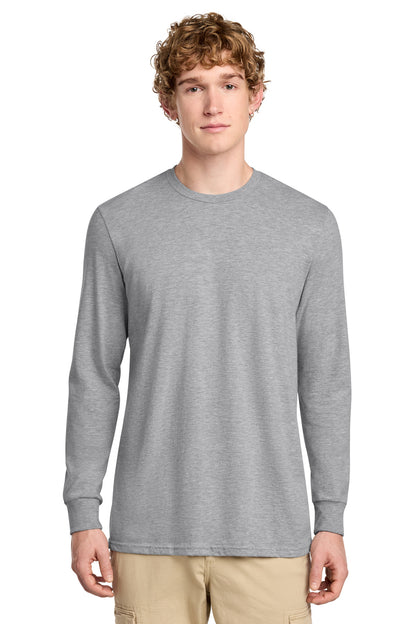 Custom Embroidered District T-Shirts  in Light Heather Grey
