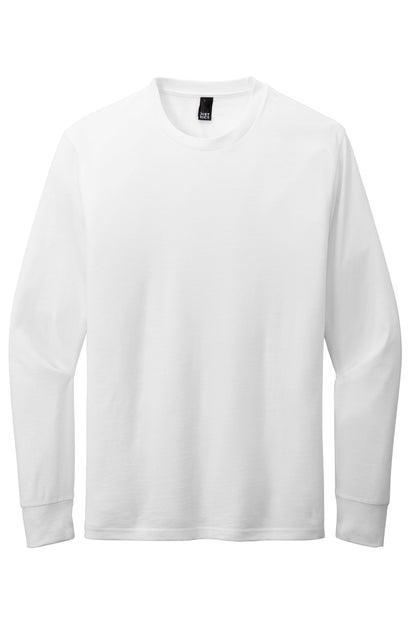 Custom Embroidered District T-Shirts  in White
