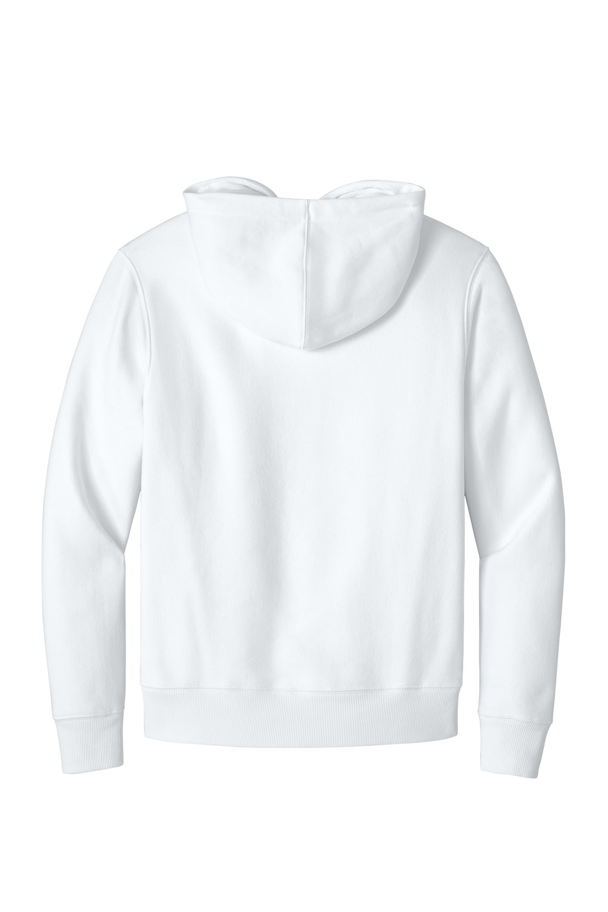 Custom Embroidered District Sweatshirts/Fleece in Bright White