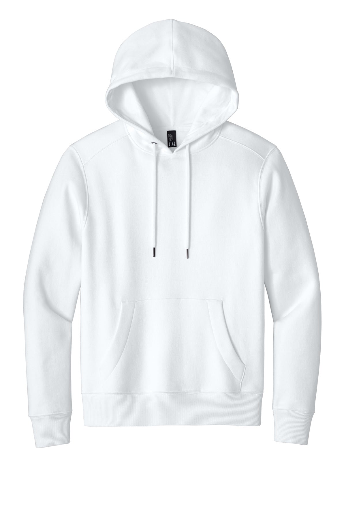 Custom Embroidered District Sweatshirts/Fleece in Bright White