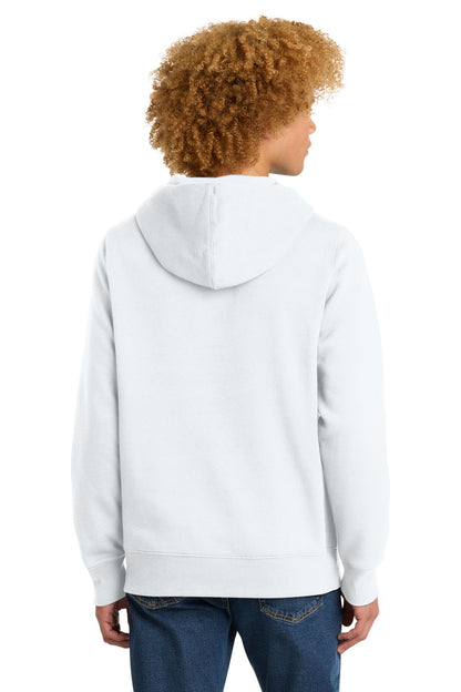 Custom Embroidered District Sweatshirts/Fleece in Bright White