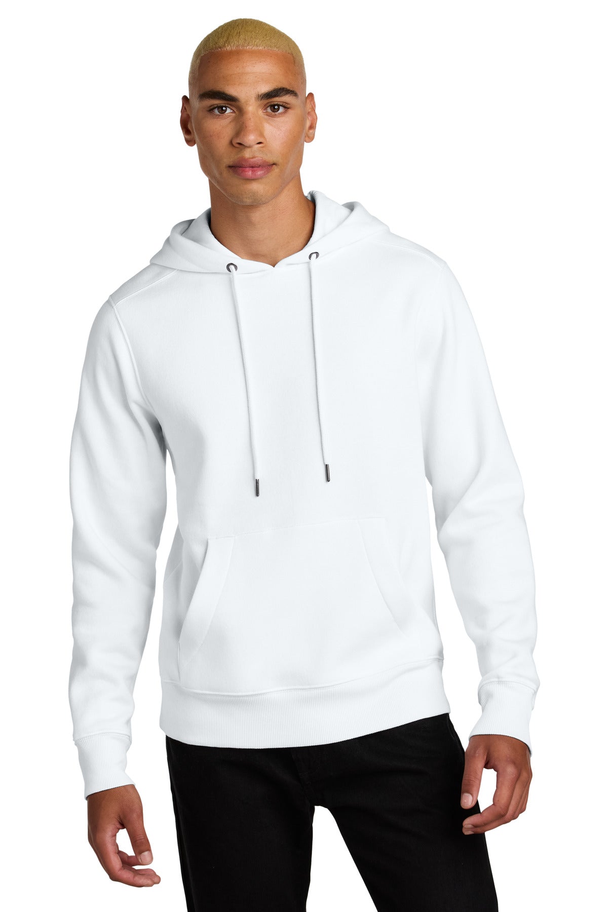 District  Perfect Weight  Fleece Hoodie DT1101 Bright White