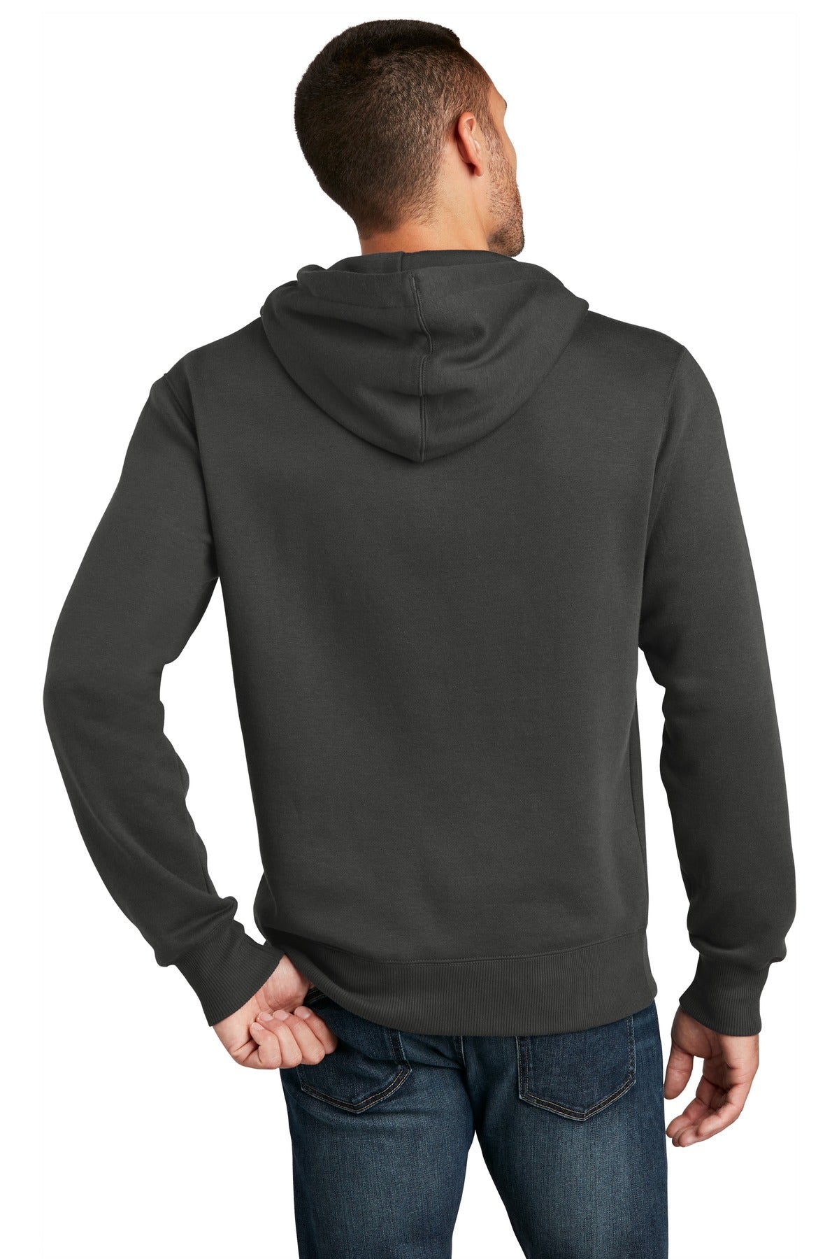 Custom Embroidered District  Perfect Weight  Fleece Hoodie DT1101,Charcoal