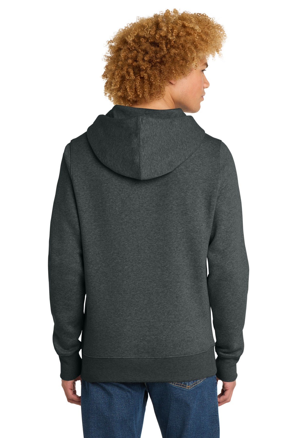 Custom Embroidered District Sweatshirts/Fleece in Heathered Charcoal