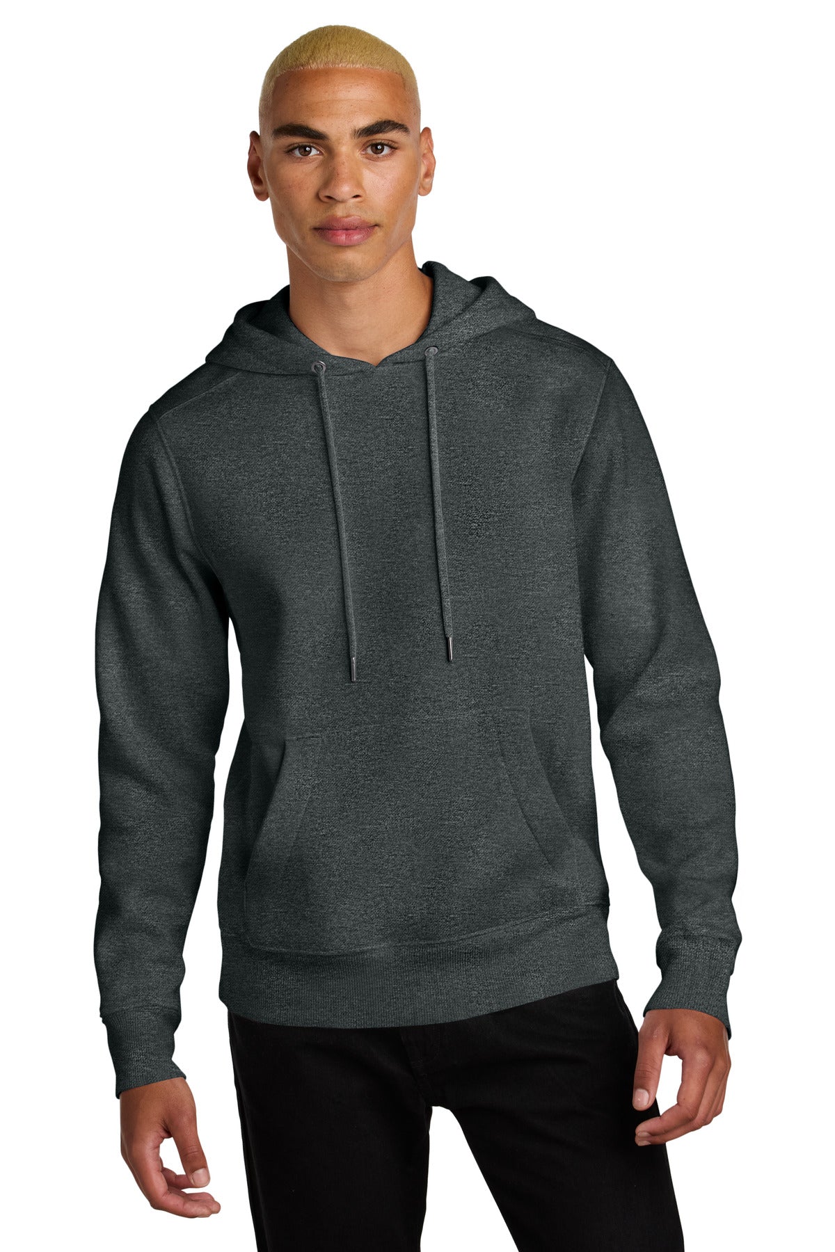District  Perfect Weight  Fleece Hoodie DT1101 Heathered Charcoal