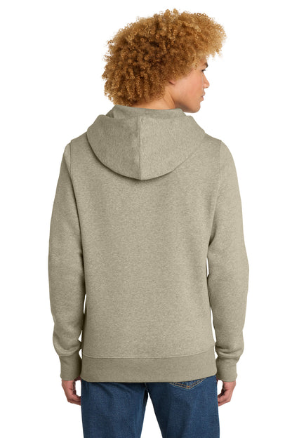 Custom Embroidered District Sweatshirts/Fleece in Heathered Latte