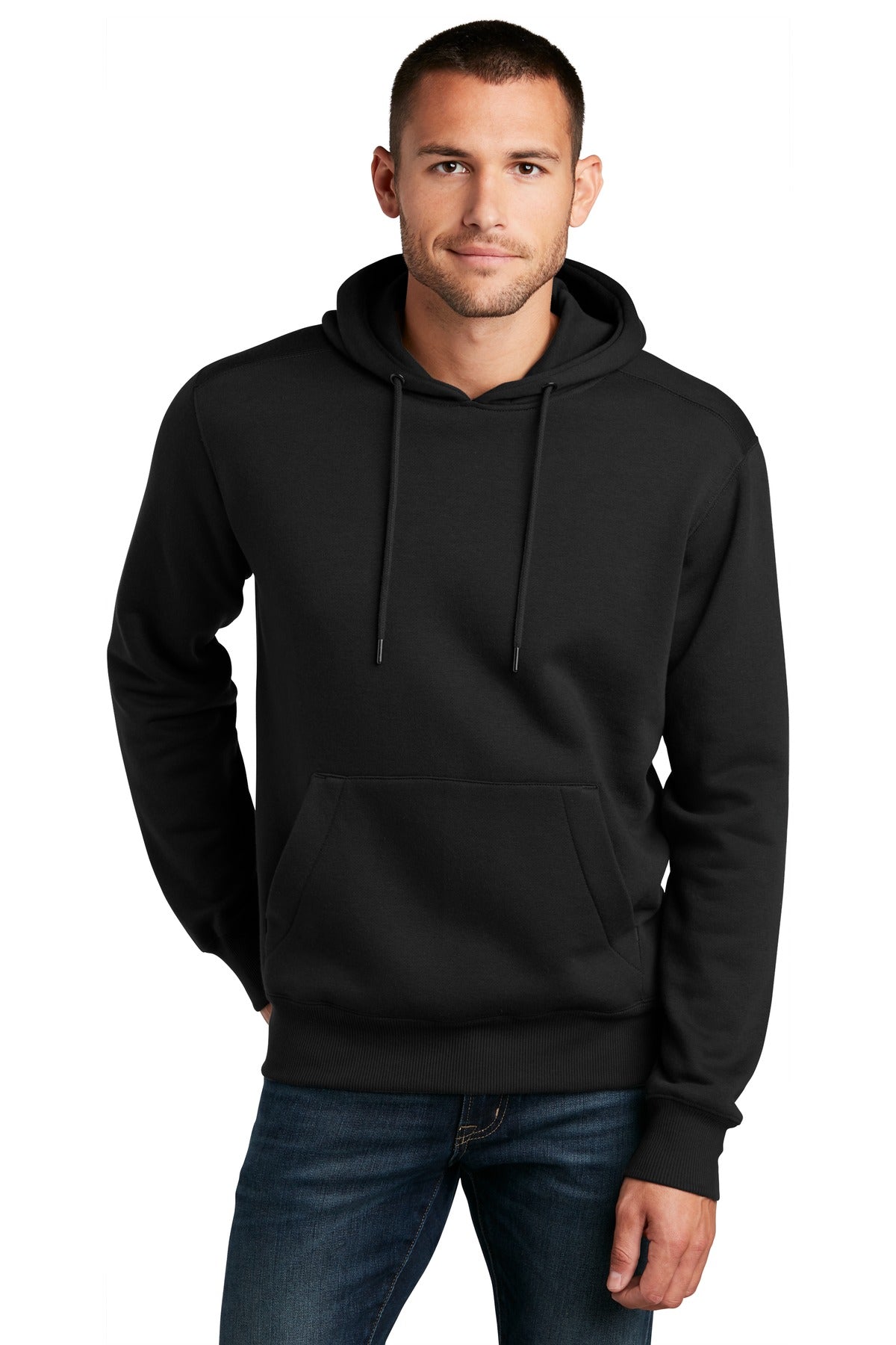 District  Perfect Weight  Fleece Hoodie DT1101 Jet Black