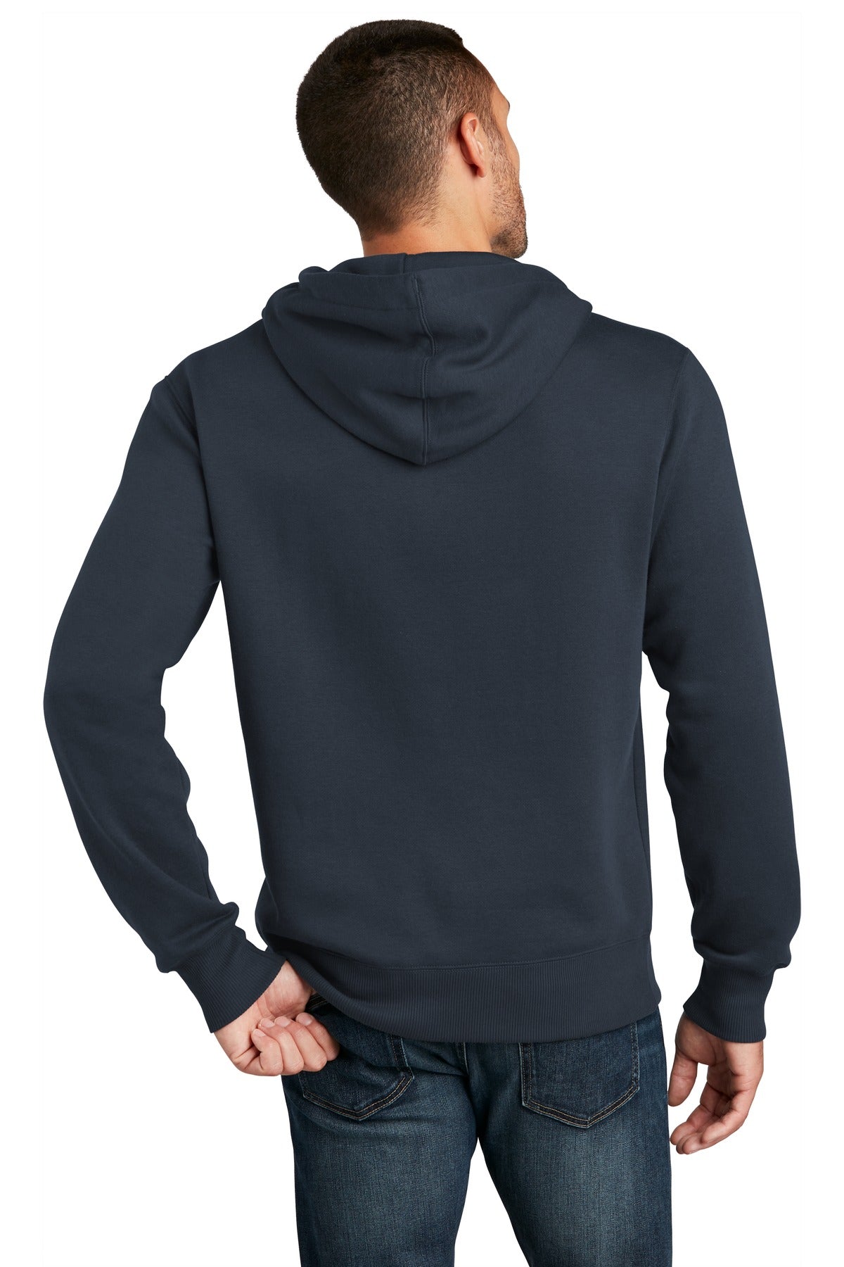 Custom Embroidered District  Perfect Weight  Fleece Hoodie DT1101,New Navy