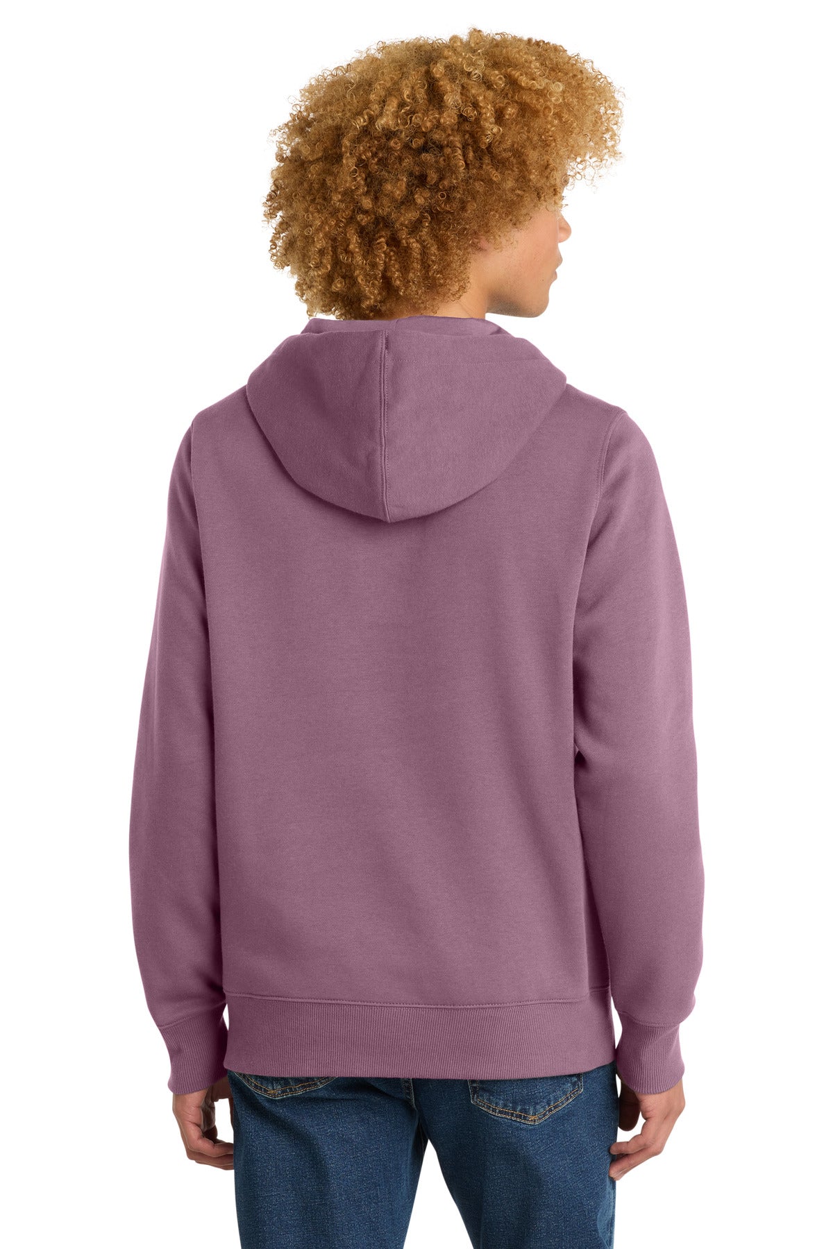 Custom Embroidered District Sweatshirts/Fleece in Orchid Haze