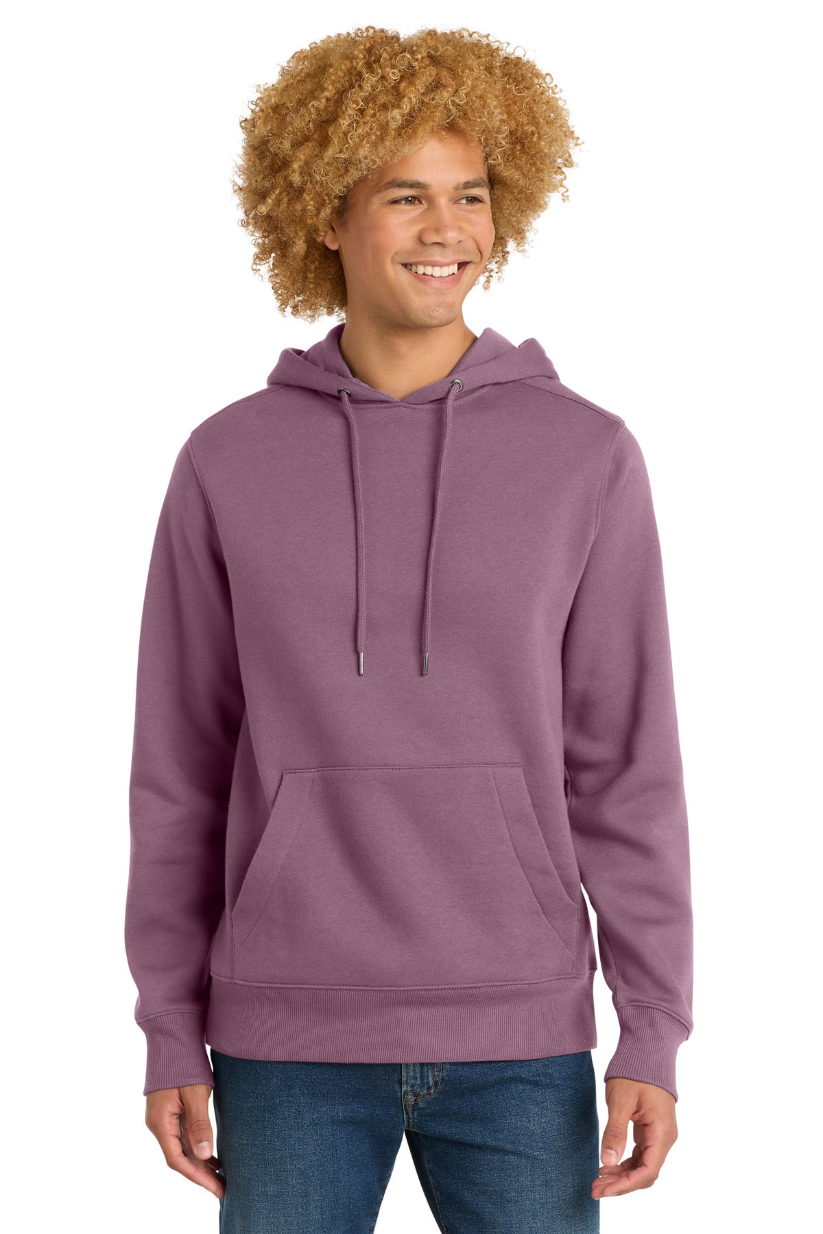 Custom Embroidered District Sweatshirts/Fleece in Orchid Haze