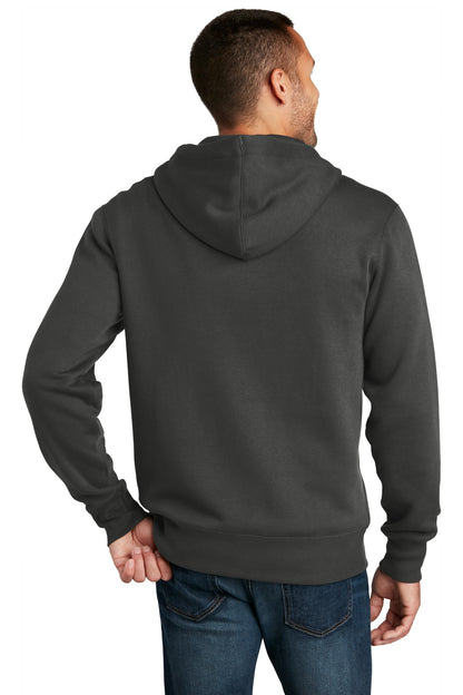 Custom Embroidered District  Perfect Weight  Fleece Full-Zip Hoodie DT1103,Charcoal