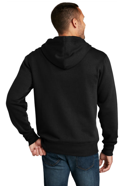 Custom Embroidered District  Perfect Weight  Fleece Full-Zip Hoodie DT1103,Jet Black