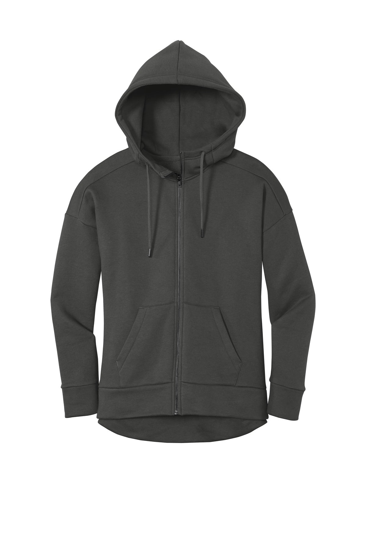District  Women's Perfect Weight  Fleece Drop Shoulder Full-Zip Hoodie DT1104