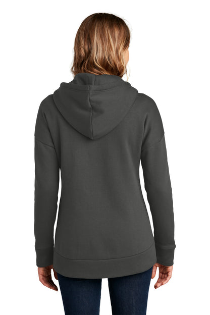 Custom Embroidered District  Women's Perfect Weight  Fleece Drop Shoulder Full-Zip Hoodie DT1104,Charcoal