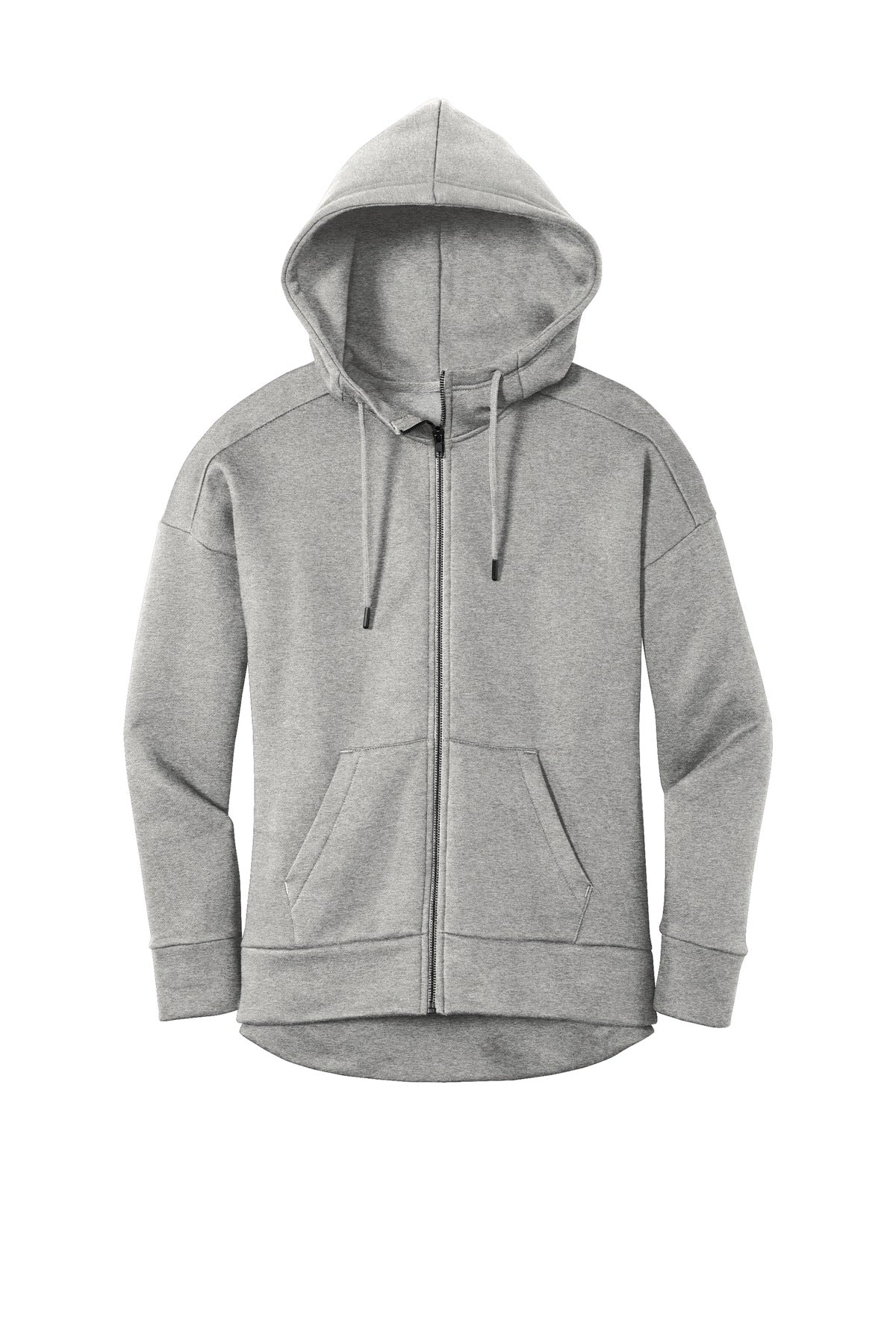 District  Women's Perfect Weight  Fleece Drop Shoulder Full-Zip Hoodie DT1104