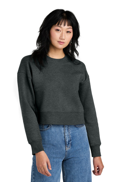 District  Women's Perfect Weight  Fleece Cropped Crew DT1105