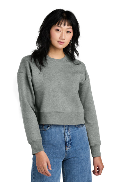 District  Women's Perfect Weight  Fleece Cropped Crew DT1105
