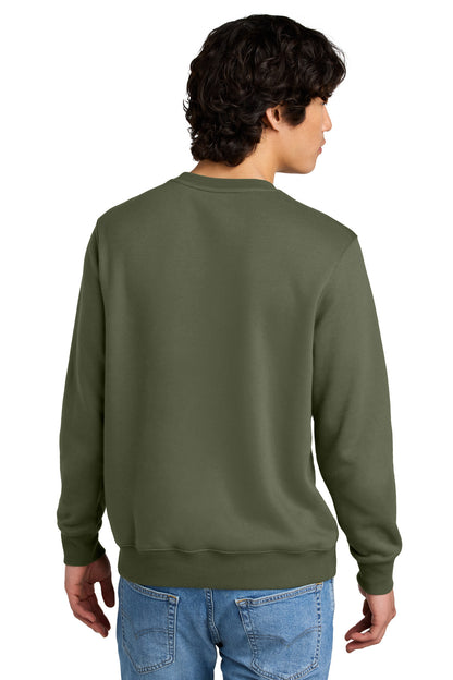 Custom Embroidered District Perfect Weight Fleece Crew DT1106,Military Green