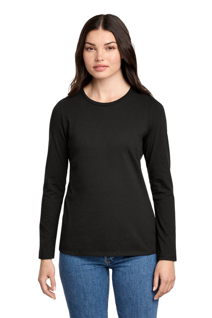 Custom Embroidered District T-Shirts  in Black