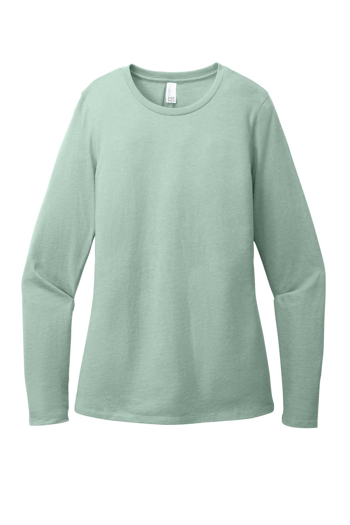 Custom Embroidered District T-Shirts  in Heathered Dusty Sage