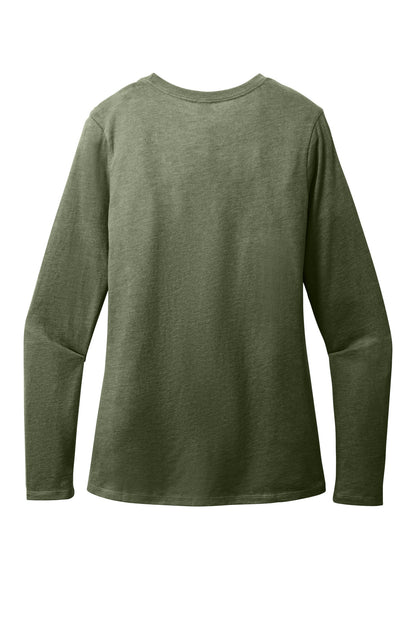 Custom Embroidered District T-Shirts  in Heathered Olive