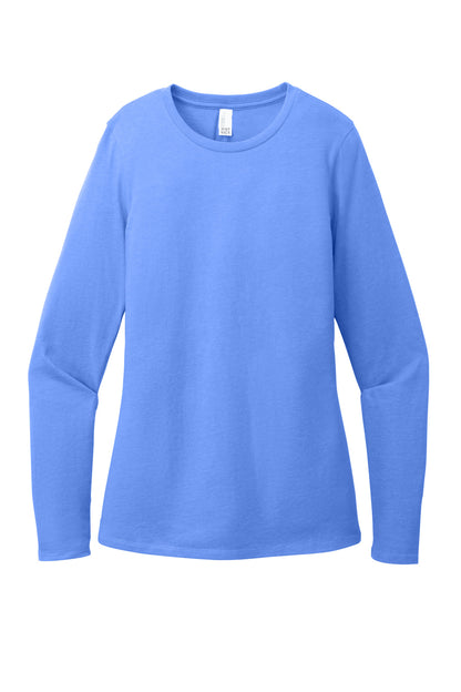 Custom Embroidered District T-Shirts  in Heathered Royal