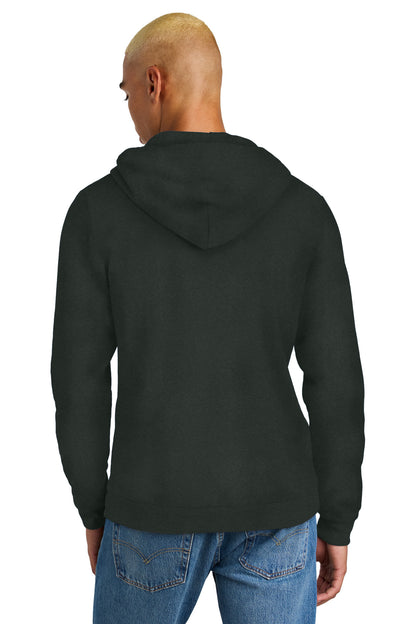Custom Embroidered District Perfect Tri Fleece Pullover Hoodie DT1300,Deepest Grey