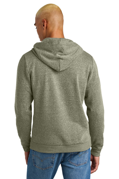 Custom Embroidered District Perfect Tri Fleece Pullover Hoodie DT1300,Military Green Frost