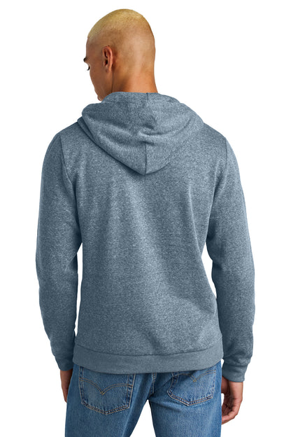 Custom Embroidered District Perfect Tri Fleece Pullover Hoodie DT1300,Navy Frost