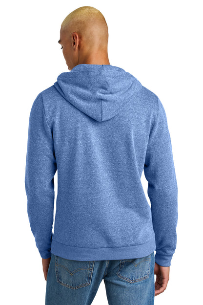 Custom Embroidered District Perfect Tri Fleece Pullover Hoodie DT1300,Royal Frost