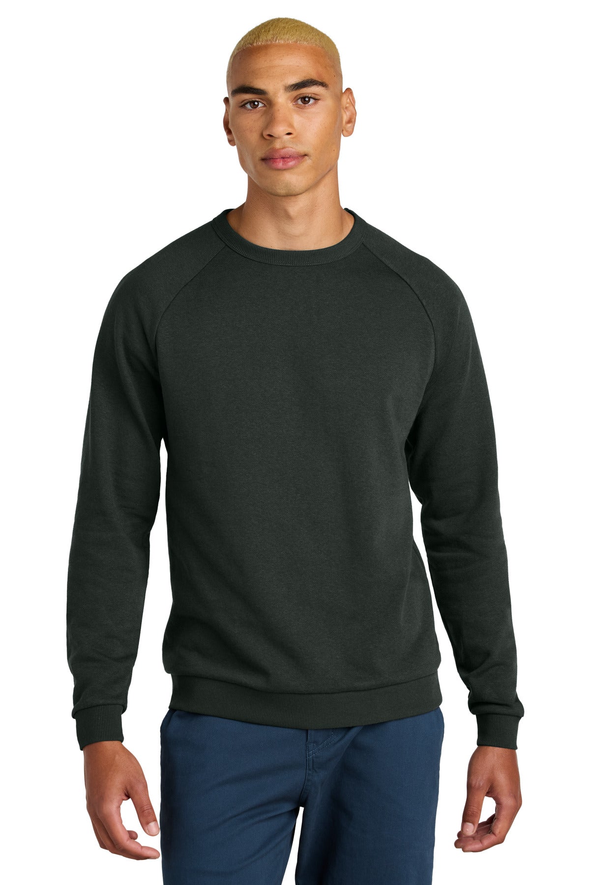 Custom Embroidered District Sweatshirts/Fleece in Deepest Grey