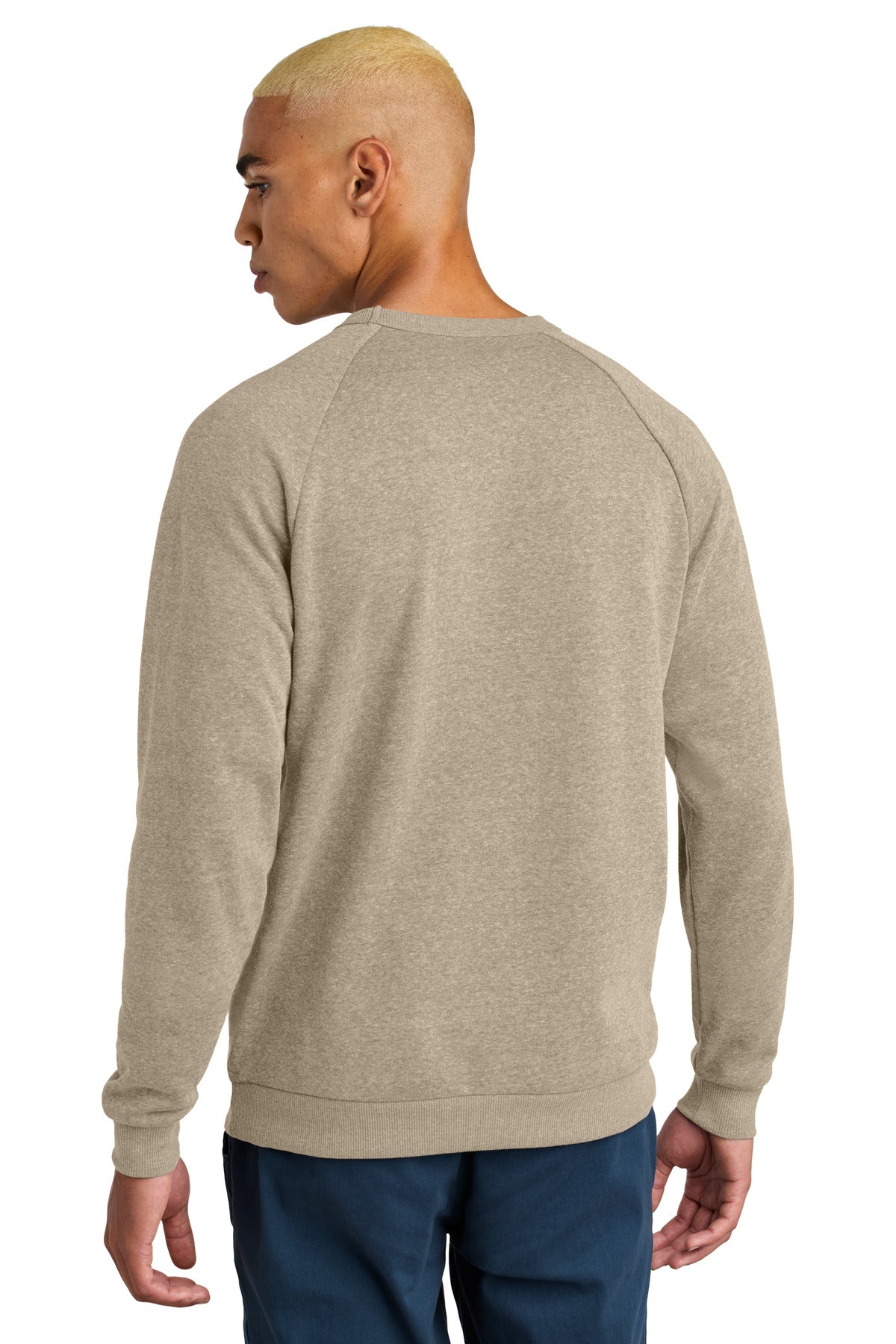 Custom Embroidered District Sweatshirts/Fleece in Desert Tan Heather