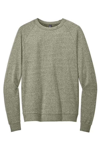 Custom Embroidered District Sweatshirts/Fleece in Military Green Frost