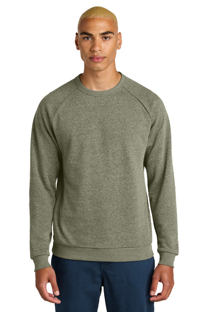 Custom Embroidered District Sweatshirts/Fleece in Military Green Frost