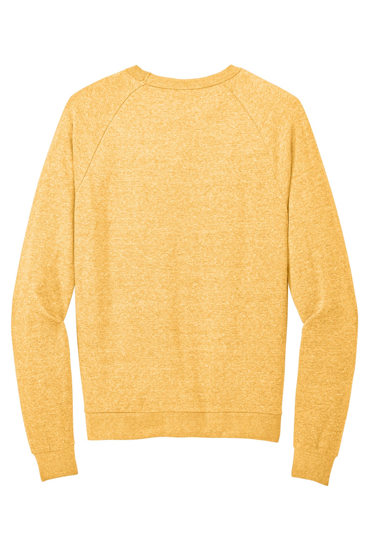 Custom Embroidered District Sweatshirts/Fleece in Ochre Yellow Heather