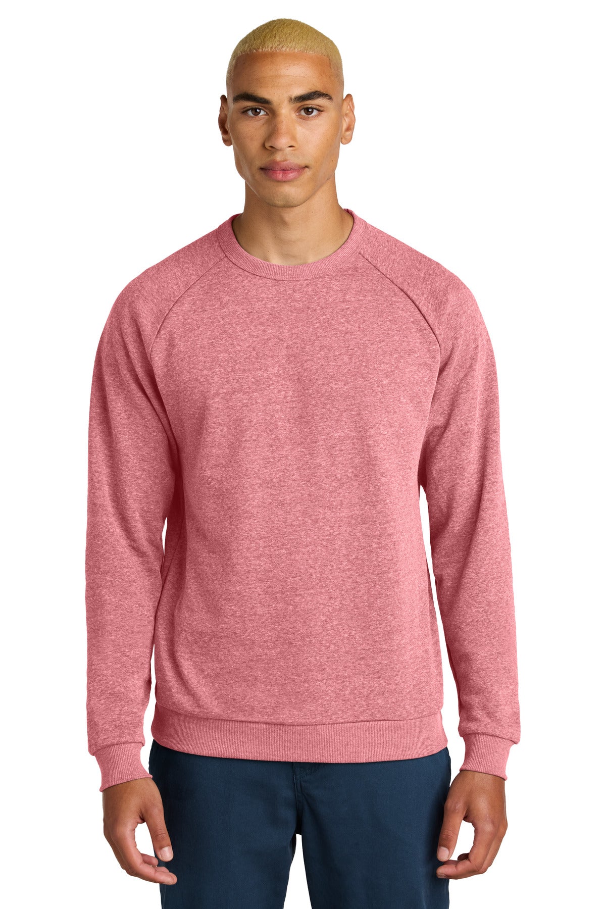 Custom Embroidered District Sweatshirts/Fleece in Red Frost