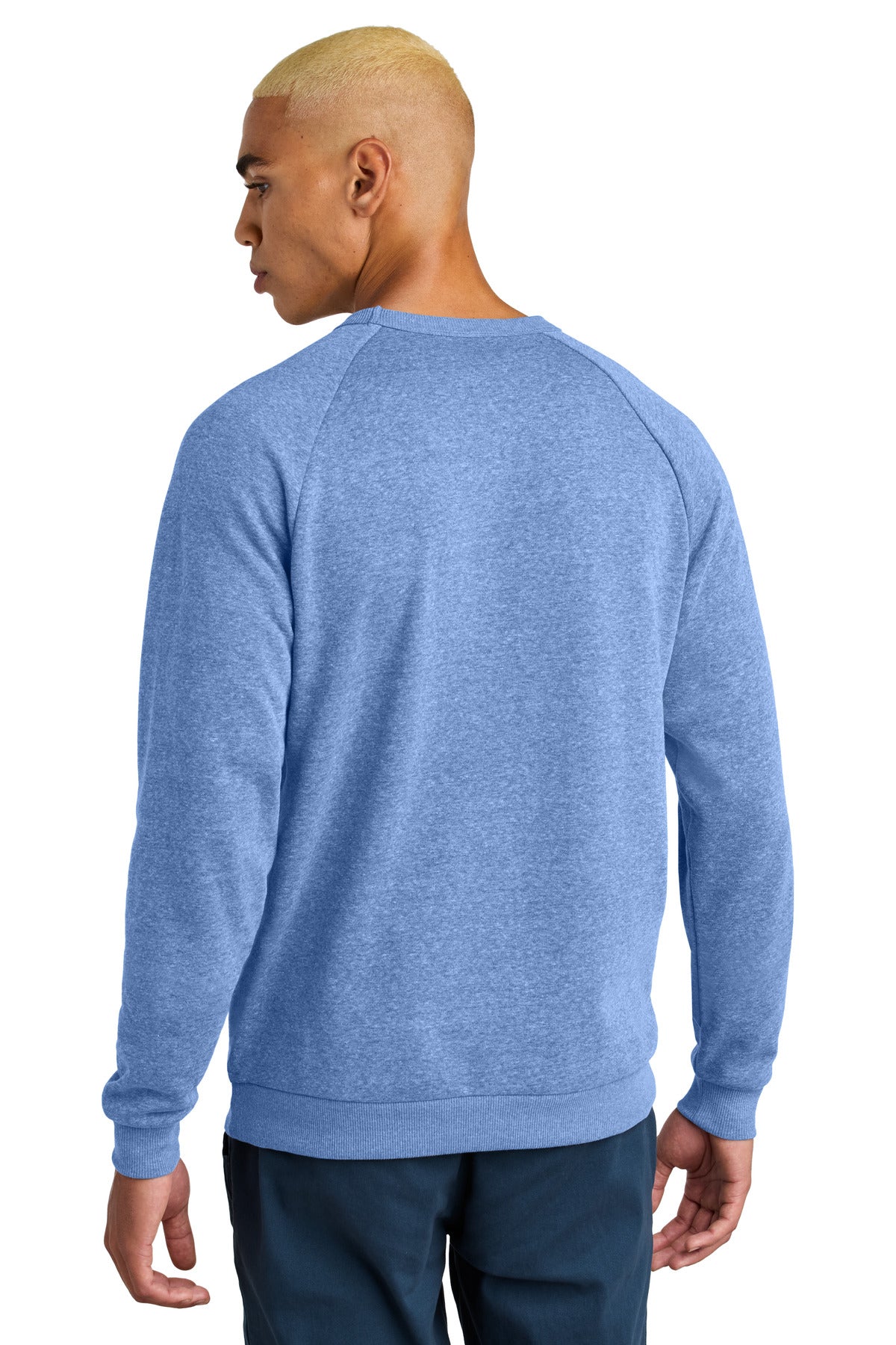 Custom Embroidered District Perfect Tri Fleece Crewneck Sweatshirt DT1304,Royal Frost