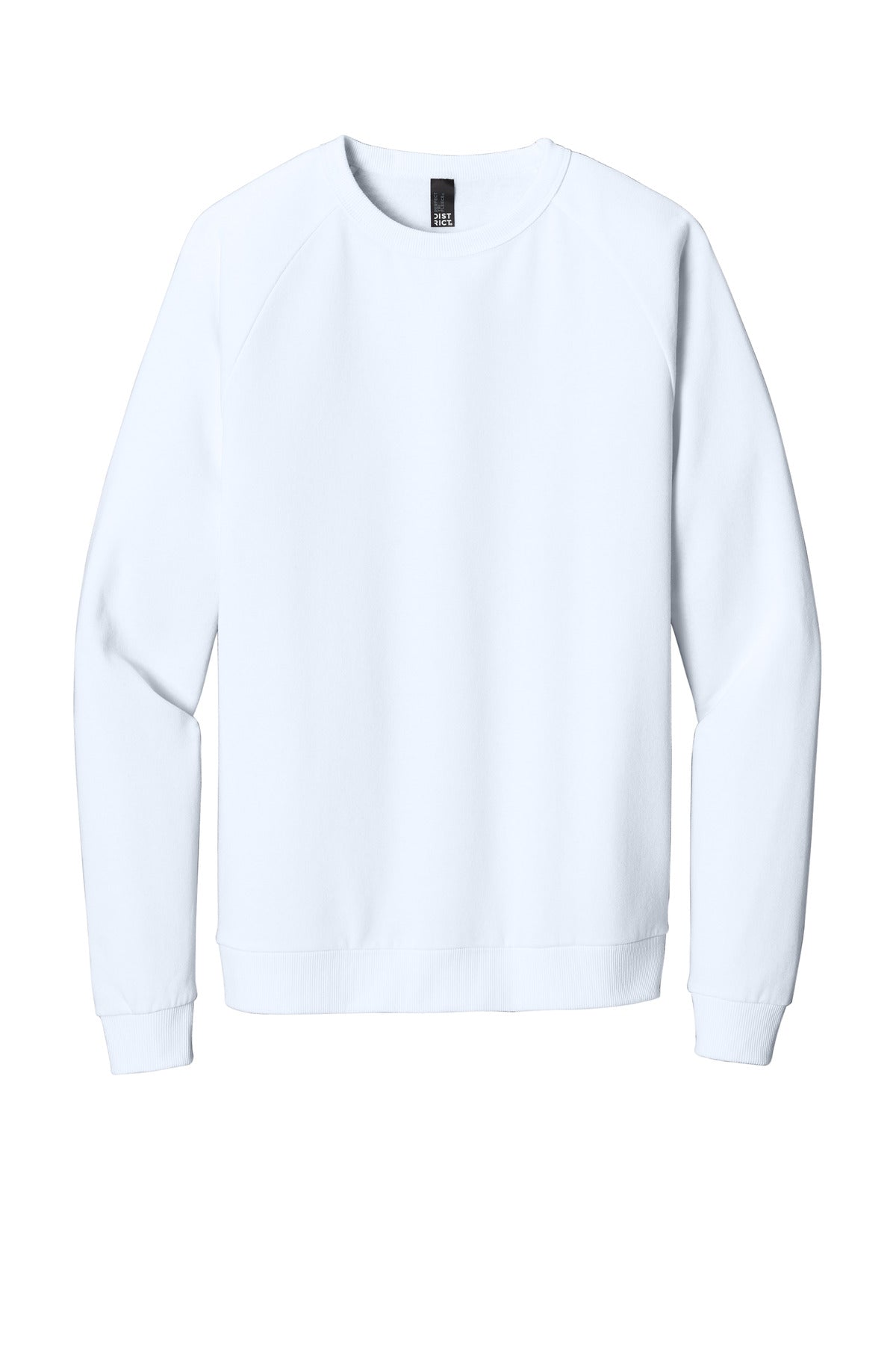 Custom Embroidered District Sweatshirts/Fleece in White
