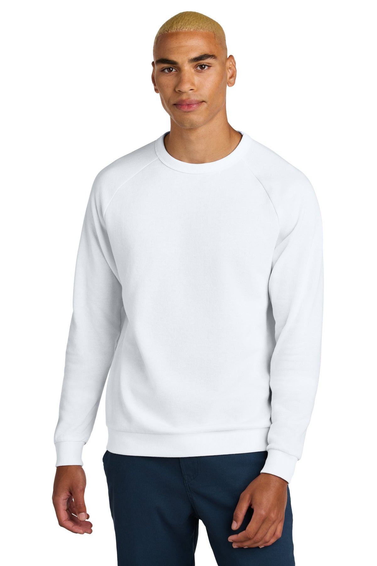 Custom Embroidered District Sweatshirts/Fleece in White