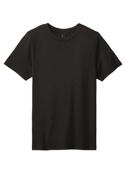 Custom Embroidered District T-Shirts  in Black