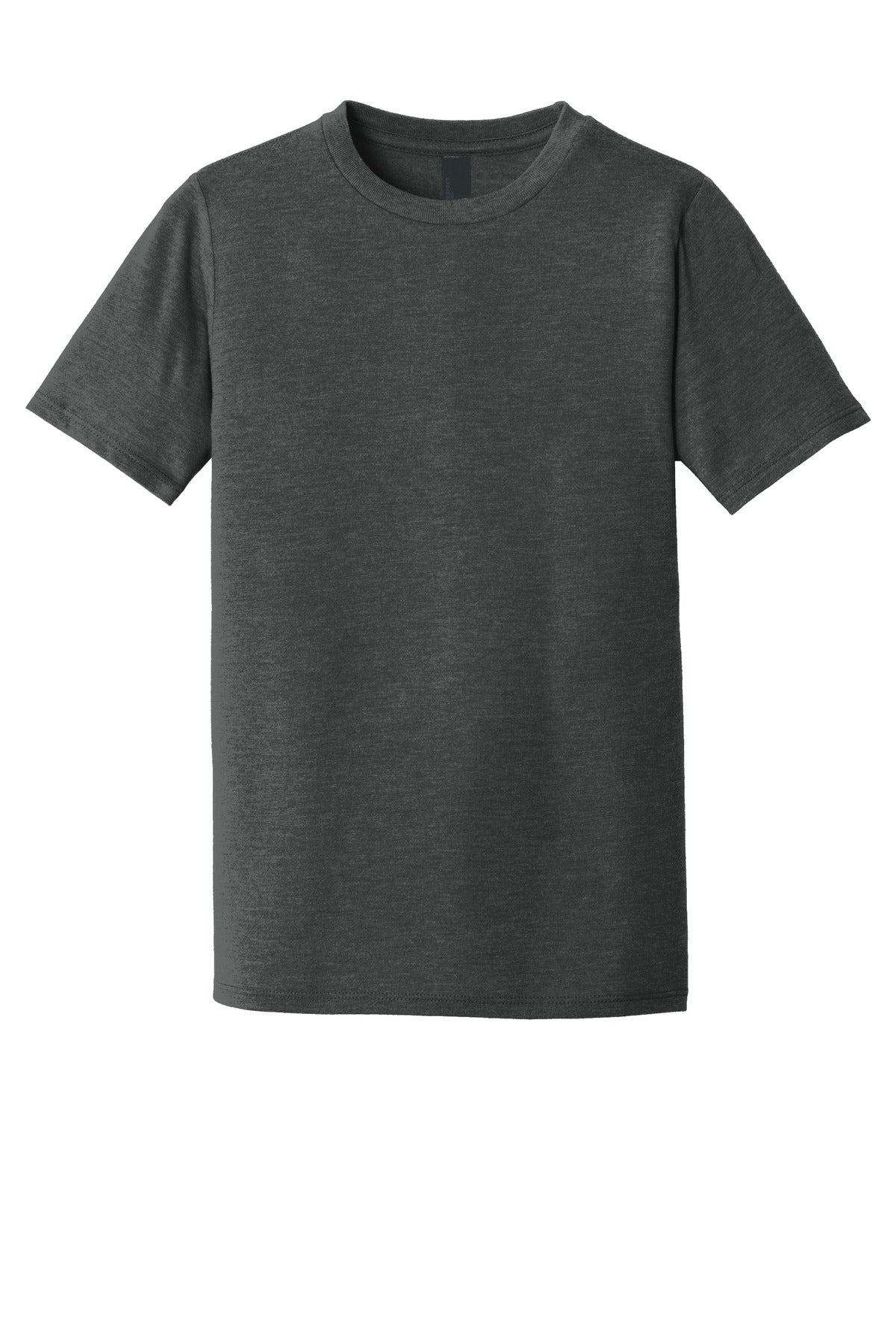 Custom Embroidered District T-Shirts  in Black Frost
