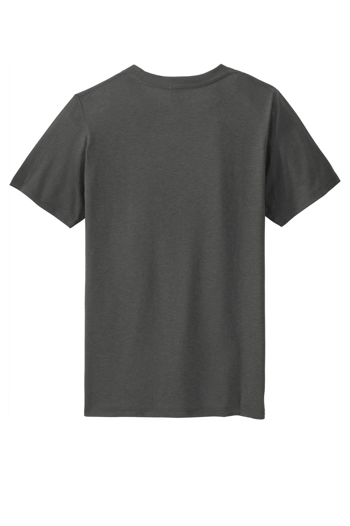 Custom Embroidered District T-Shirts  in Charcoal