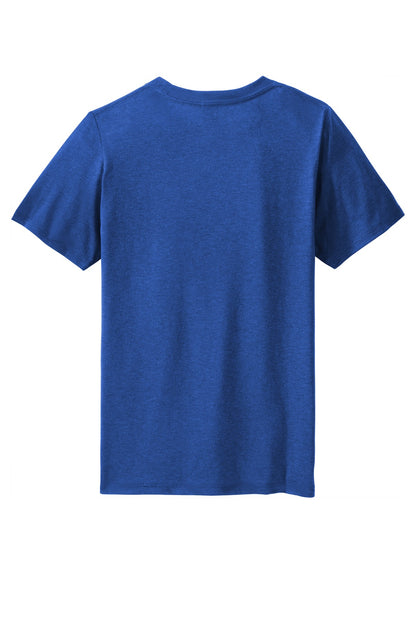 Custom Embroidered District T-Shirts  in Deep Royal